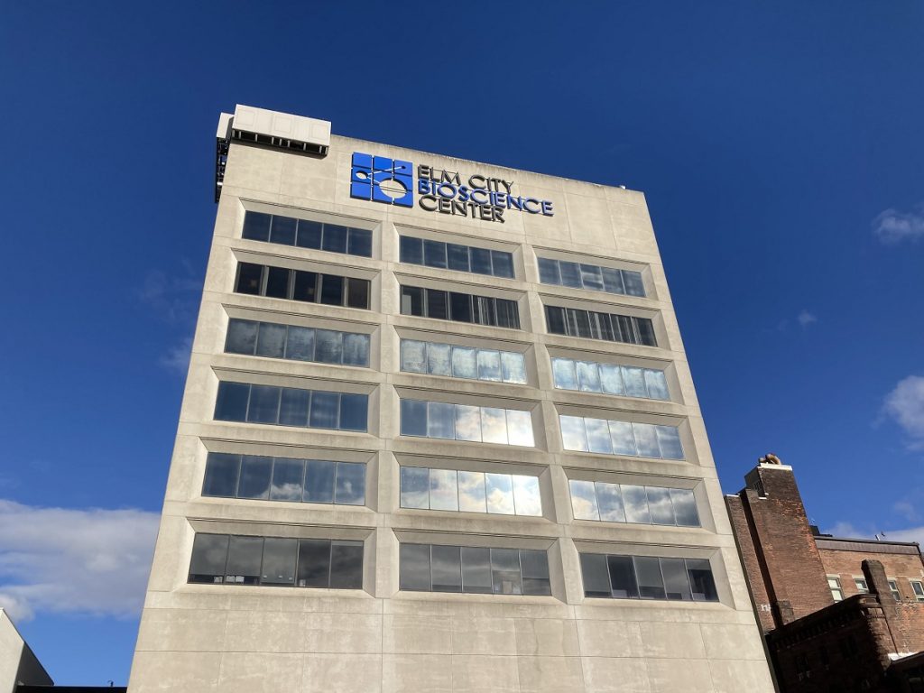 the Elm City Bioscience building