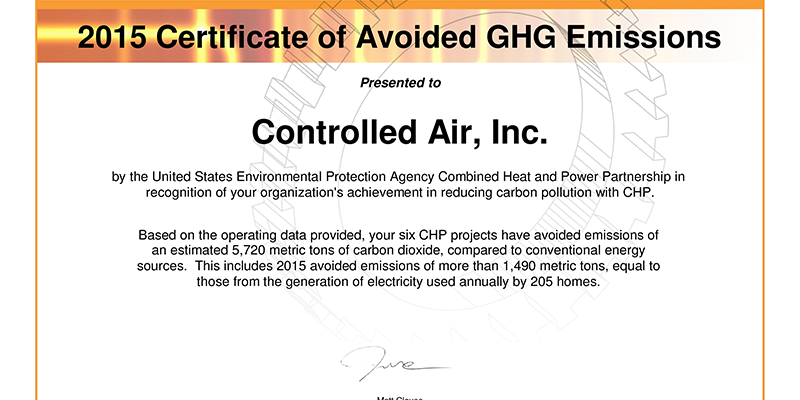 2015 EPA Chp combine heat and power partnership