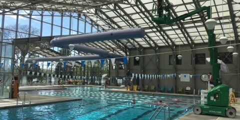 YMCA service customer, lift required for service